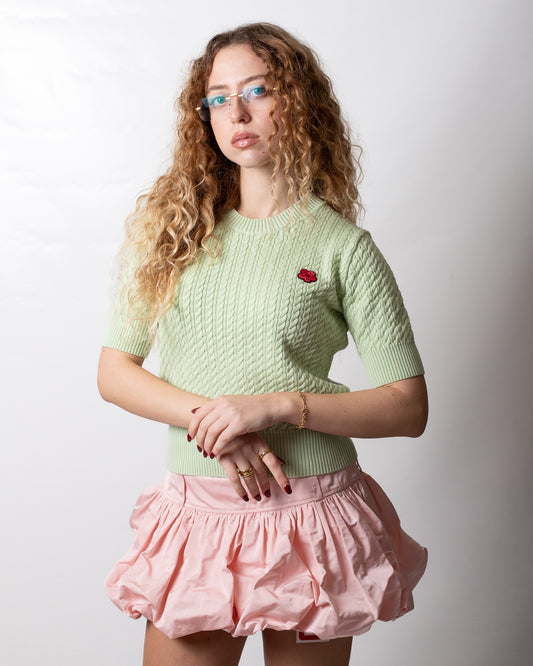 T-Shirt Kenzo in maglia "Boke Flower Cable" donna