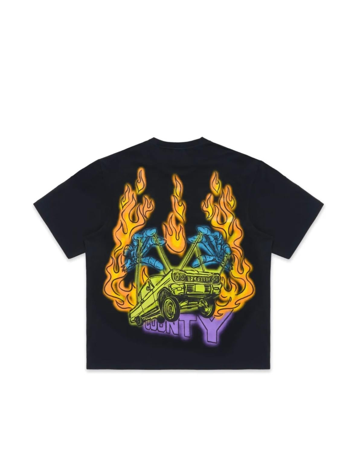 T-Shirt Marcelo Burlon "County Flame Black" uomo