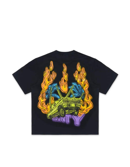 T-Shirt Marcelo Burlon "County Flame Black" uomo