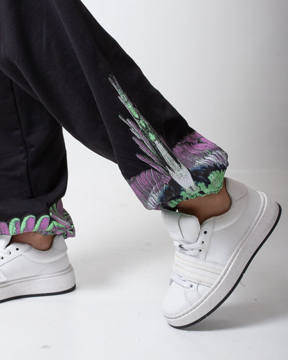 Pantalone Marcelo Burlon in felpa "Wings" donna