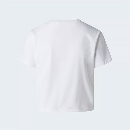 T-Shirt The North Face cropped regular con ricamo donna
