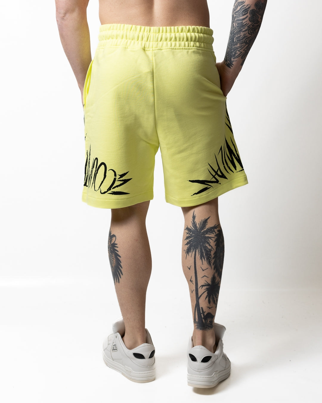Bermuda Marcelo Burlon in felpa "County Wings" uomo