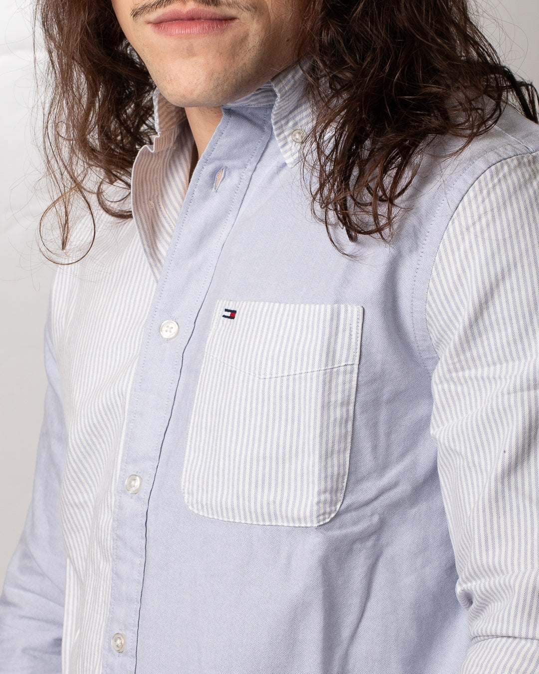 Camicia Tommy Jeans "Oxford Stripes" uomo