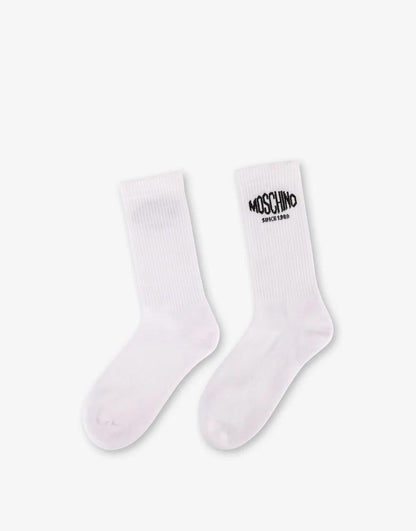 Calze Moschino in spugna logate