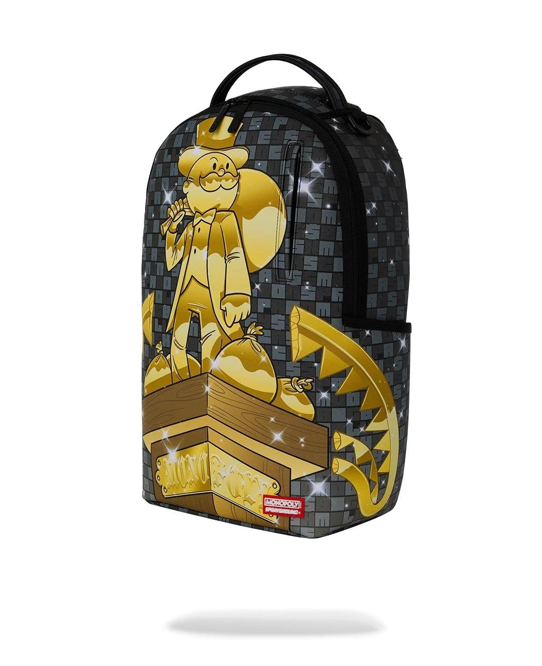 Zaino Sprayground nero MONOPOLY STATUE BACKPACK