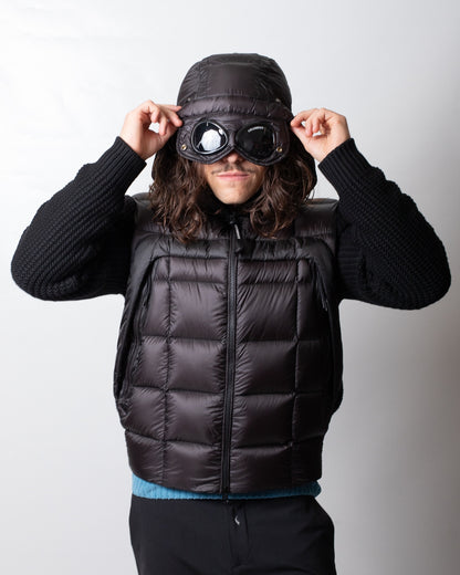Giubbotto C.P. Company con maniche e schiena in maglia uomo