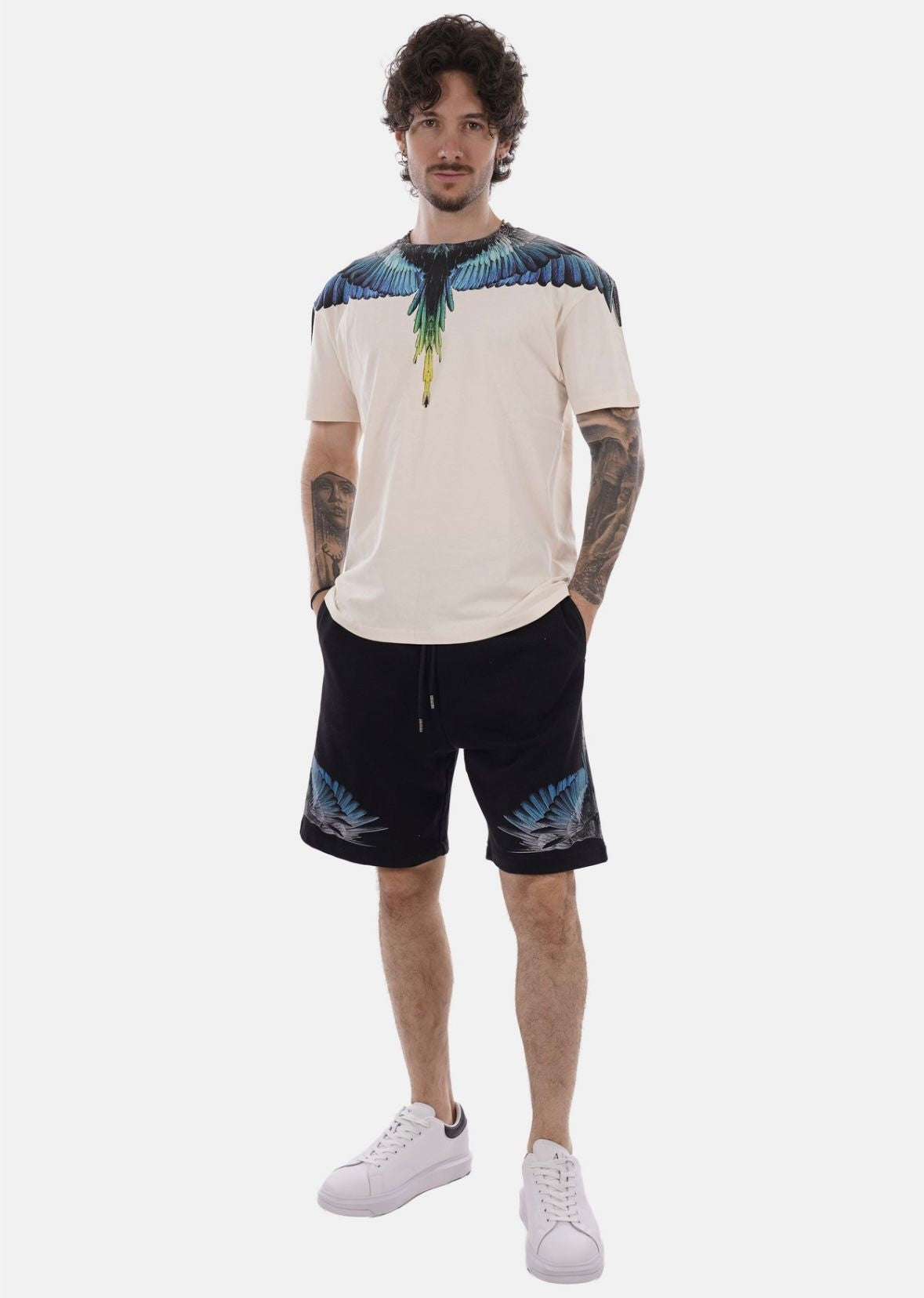 T-Shirt Marcelo Burlon "Icon Wings Colorfull" uomo
