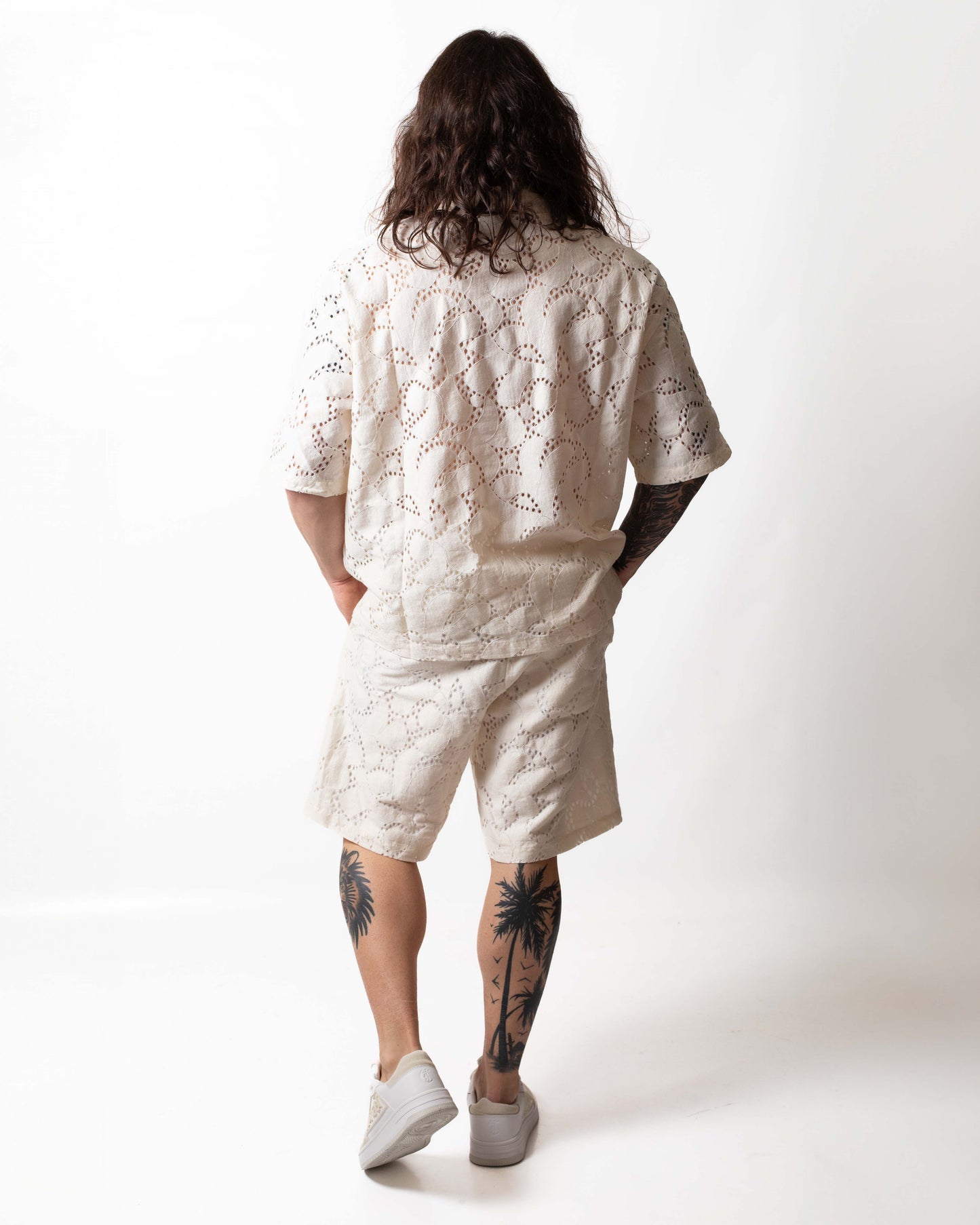 Short Just Cavalli in pizzo uomo