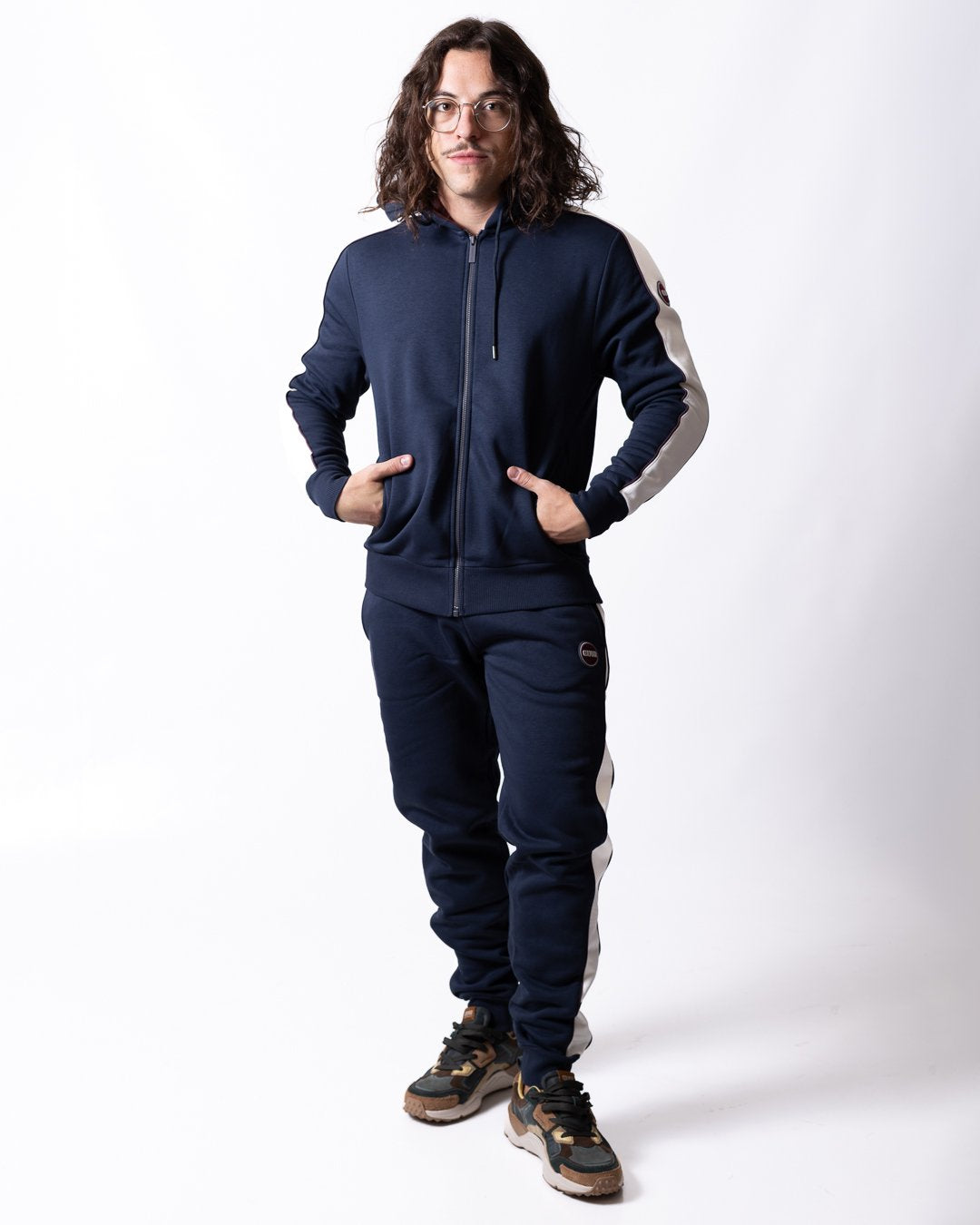 Pantalone Colmar color block in felpa uomo