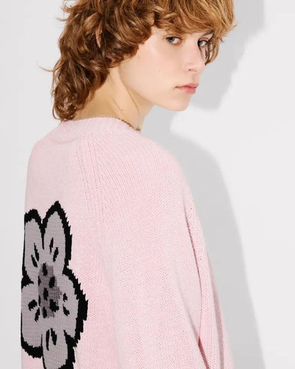 Cardigan Kenzo Paris "Boke Flower" in misto lana