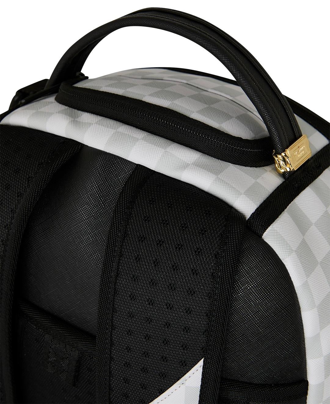 Zaino Sprayground bianco e fucsia 3D CHECK BACKPACK 