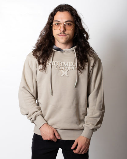 Felpa Richmond X con cappuccio e patch in rilievo uomo
