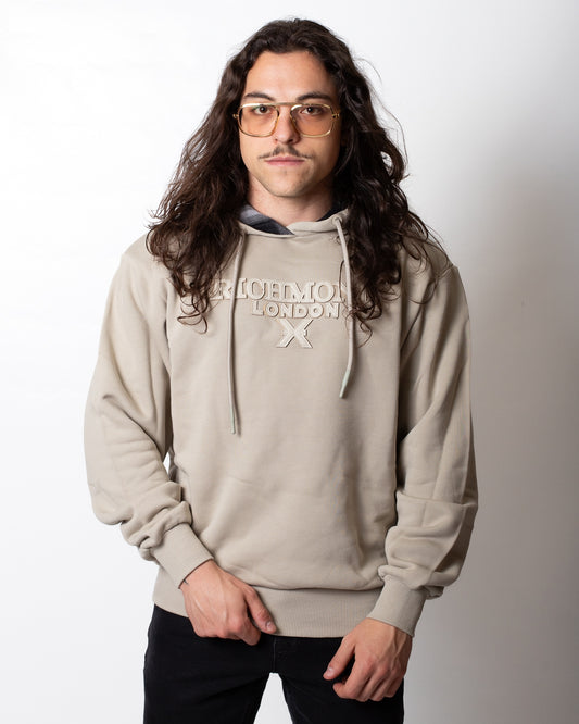 Felpa Richmond X con cappuccio e patch in rilievo uomo
