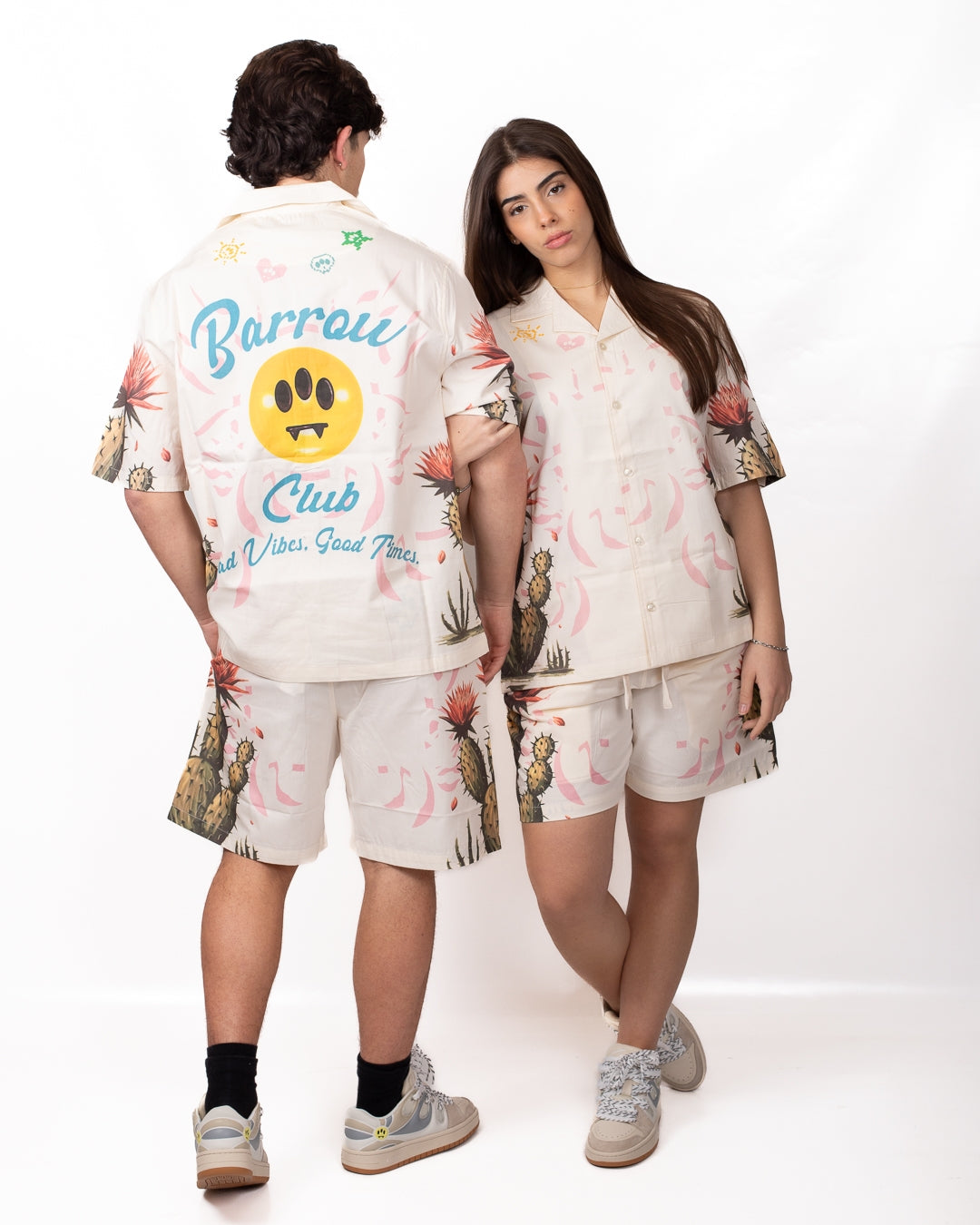 Camicia Barrow "Bad Vibes, Good Times"