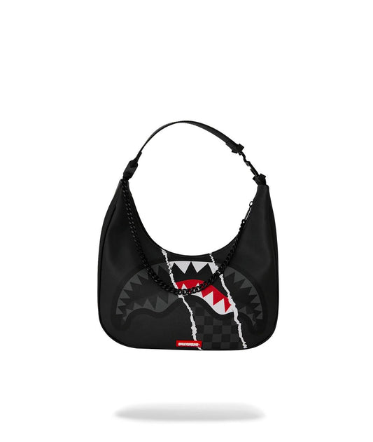 Borsa a tracolla Sprayground "CENTER RIP REVEALING GRAY CHECK HANDBAG"