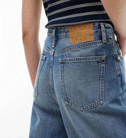 Jeans Tommy Jeans wide leg con bandiera e patch logo