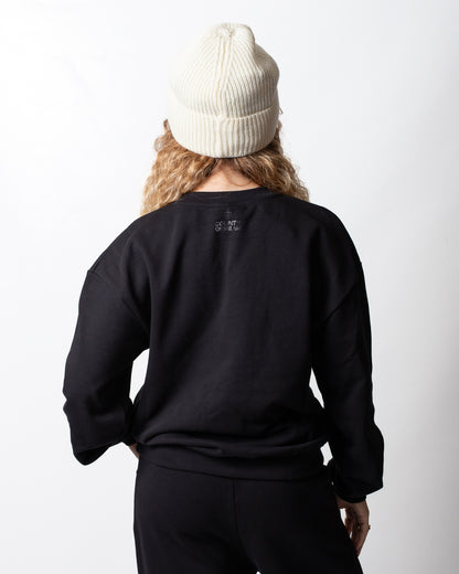 Felpa Marcelo Burlon girocollo con strass donna