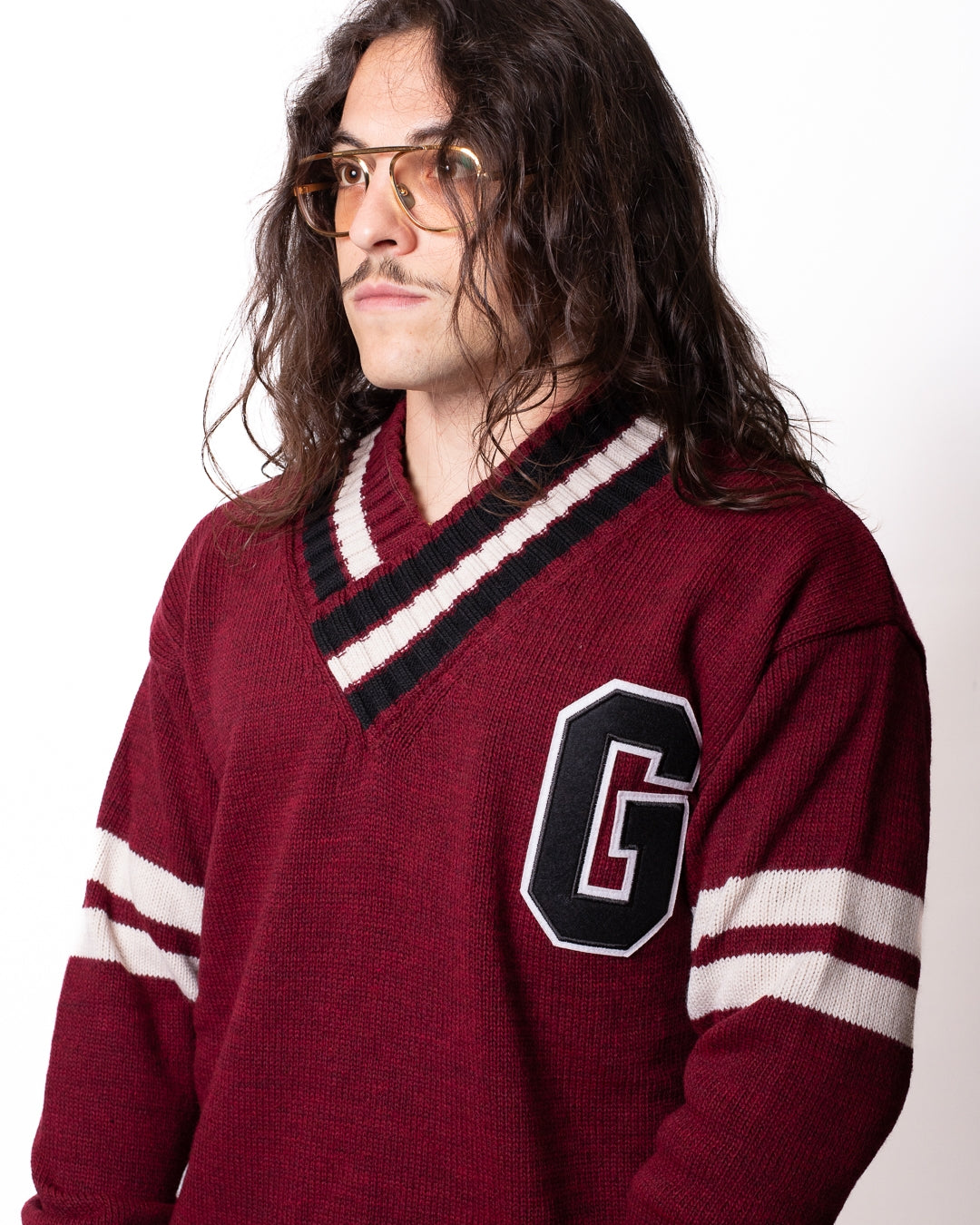 Maglia Gaelle con scollo a V e patch uomo