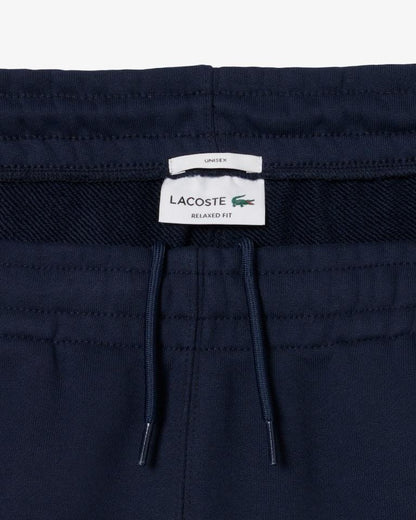 Pantalone Lacoste in felpa con logo tono su tono uomo