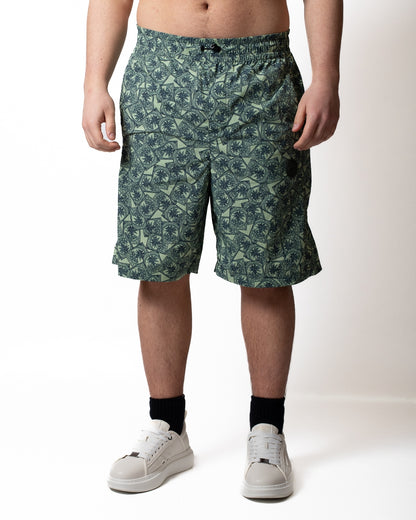 Bermuda Colmar in nylon con stampa all-over uomo