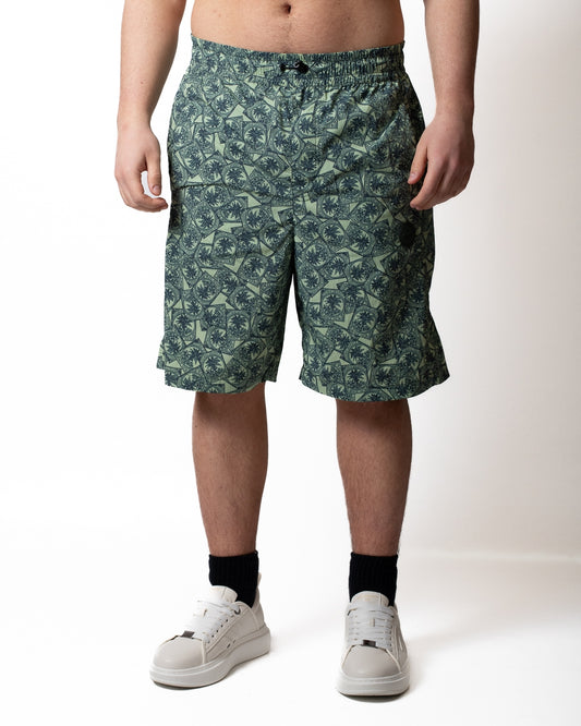 Bermuda Colmar in nylon con stampa all-over uomo