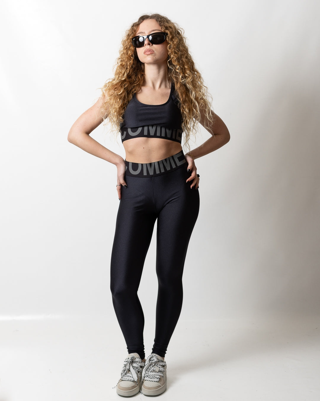 Top Comme des Fuckdown con fascia logata donna