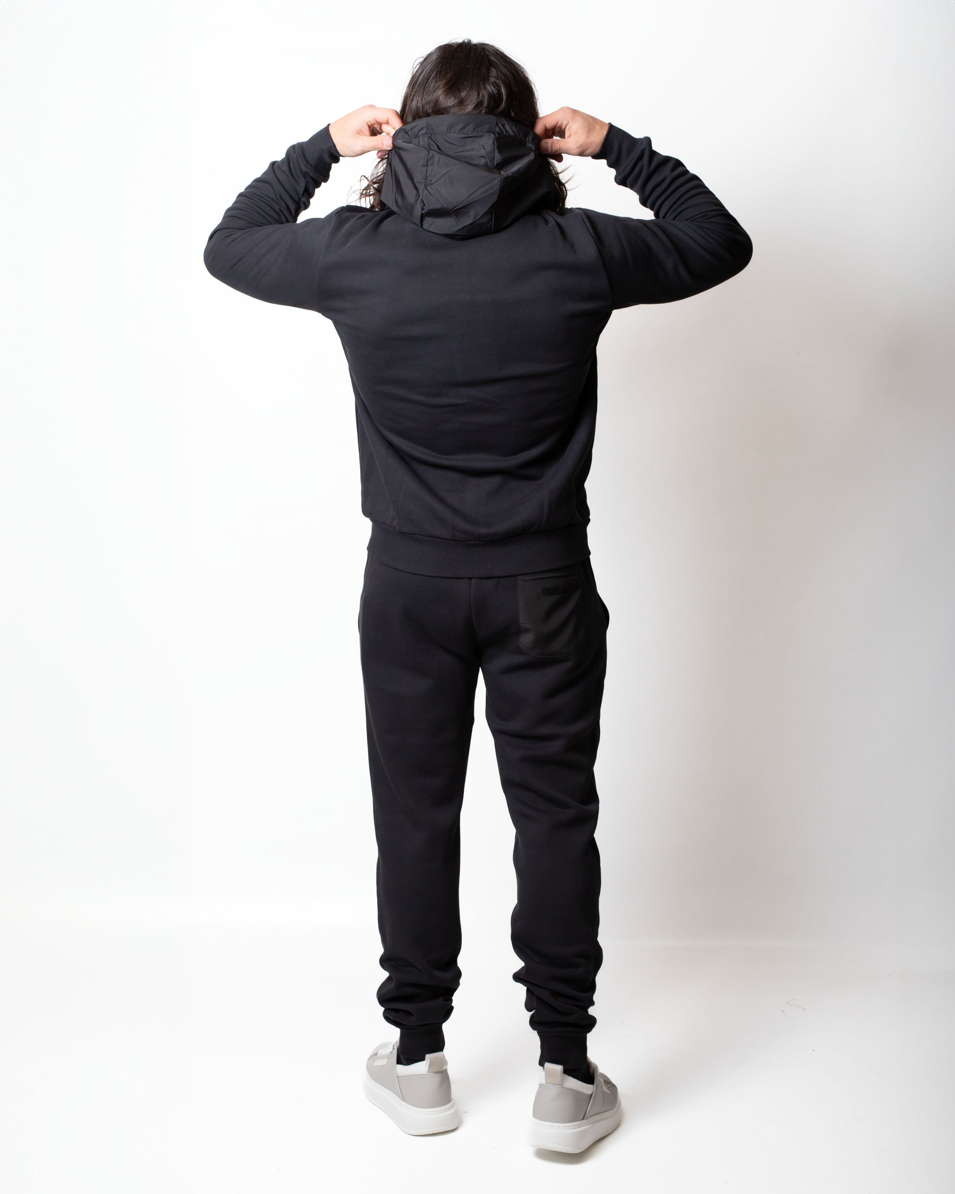 Felpa Colmar fullzip con dettagli in nylon uomo