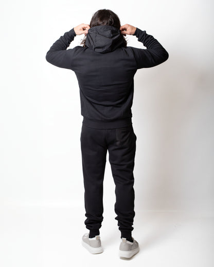 Felpa Colmar fullzip con dettagli in nylon uomo