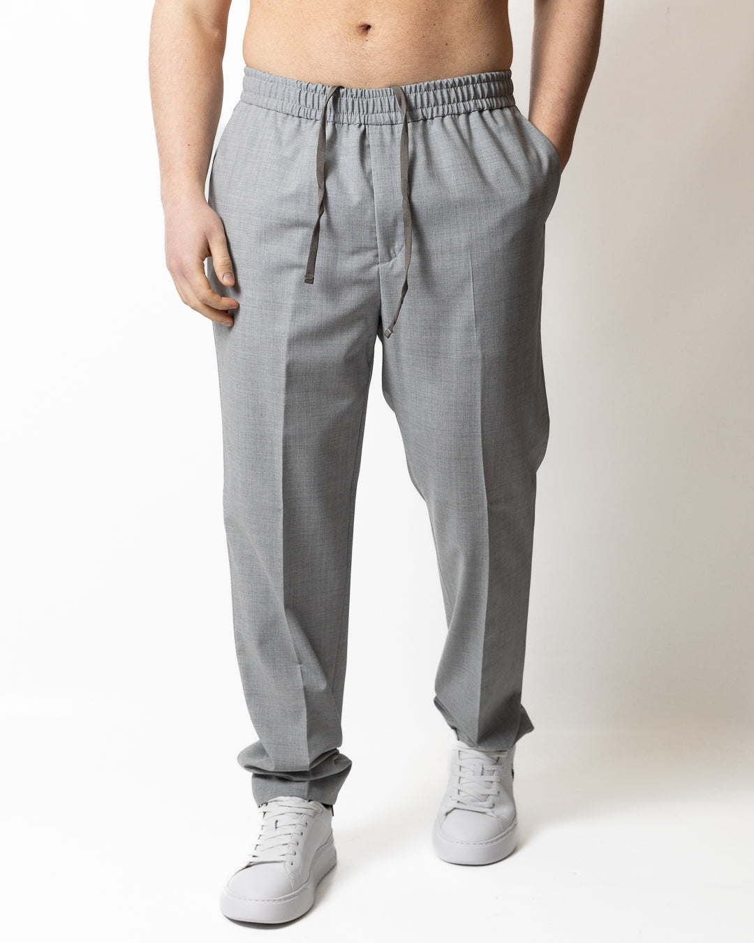 Pantalone Liu Jo jogger in misto lana uomo