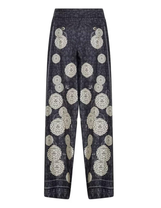 Pantalone John Richmond stampato in seta uomo
