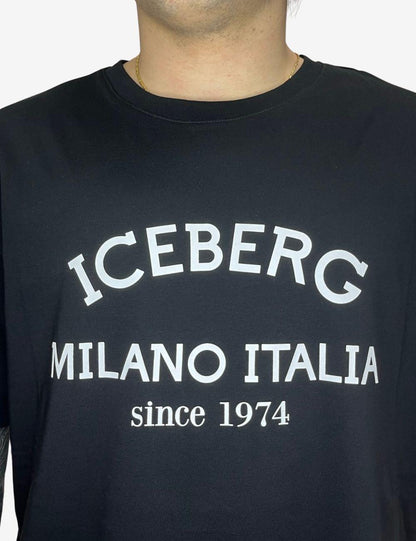 T-Shirt Iceberg logo istituzionale uomo