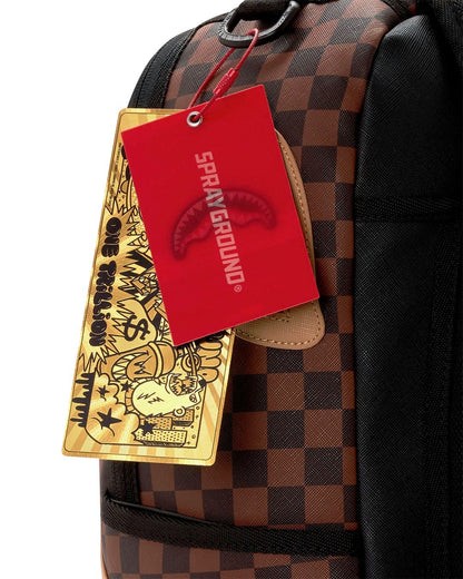 Zaino Sprayground marrone REVERSE HALF SPLIT BACKPACK