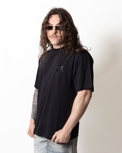 T-Shirt Richmond X con ricamo e strass uomo