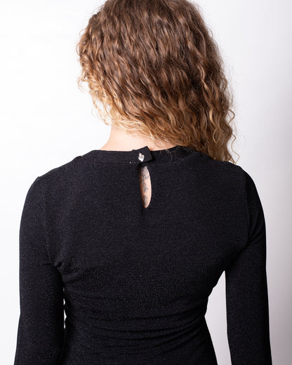 Abito Richmond X glitterato con bottoni donna
