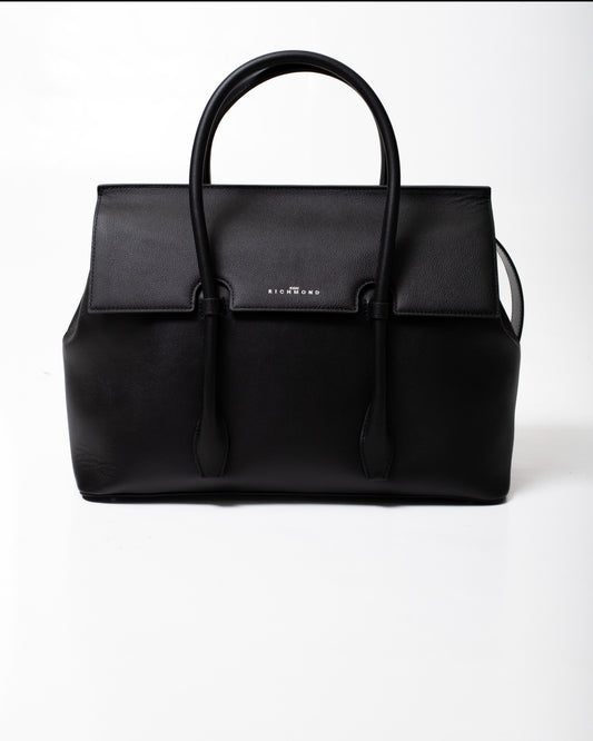 Borsa John Richmond in vera pelle con manico e tracolla donna