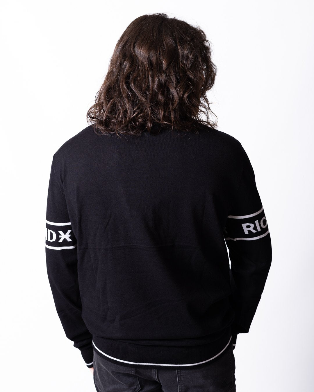 Maglia Richmond X mezza zip con logo a contrasto