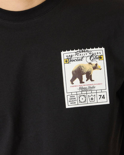 T-Shirt Iceberg con stampa orso uomo