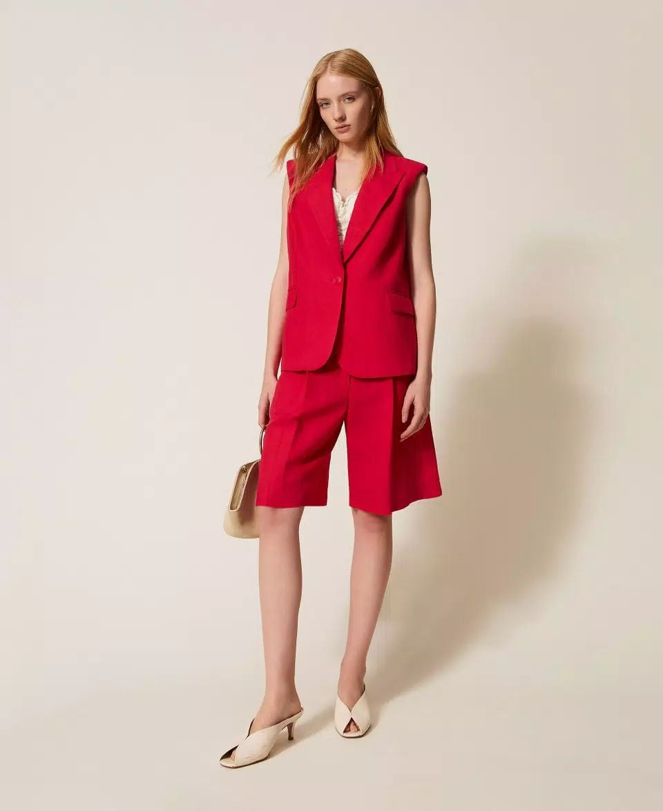 Bermuda Twinset Actitude in misto lino donna