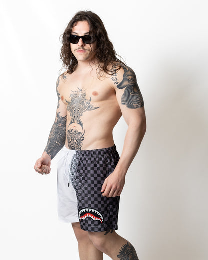 Boxer mare Sprayground con stampa a scacchi uomo