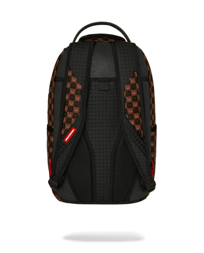 Zaino Sprayground marrone SHARKS IN PARIS WTF BUBBLE BROWN CHECK BACKPACK 