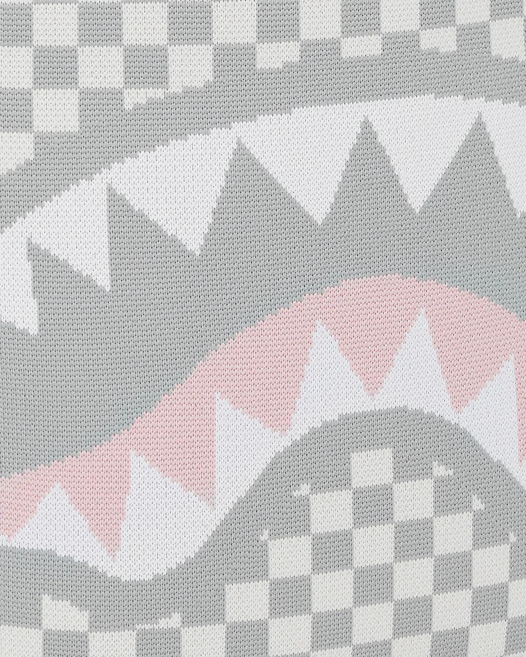 Zaino Sprayground bianco Knit sharks in paris in cream dlx backpack