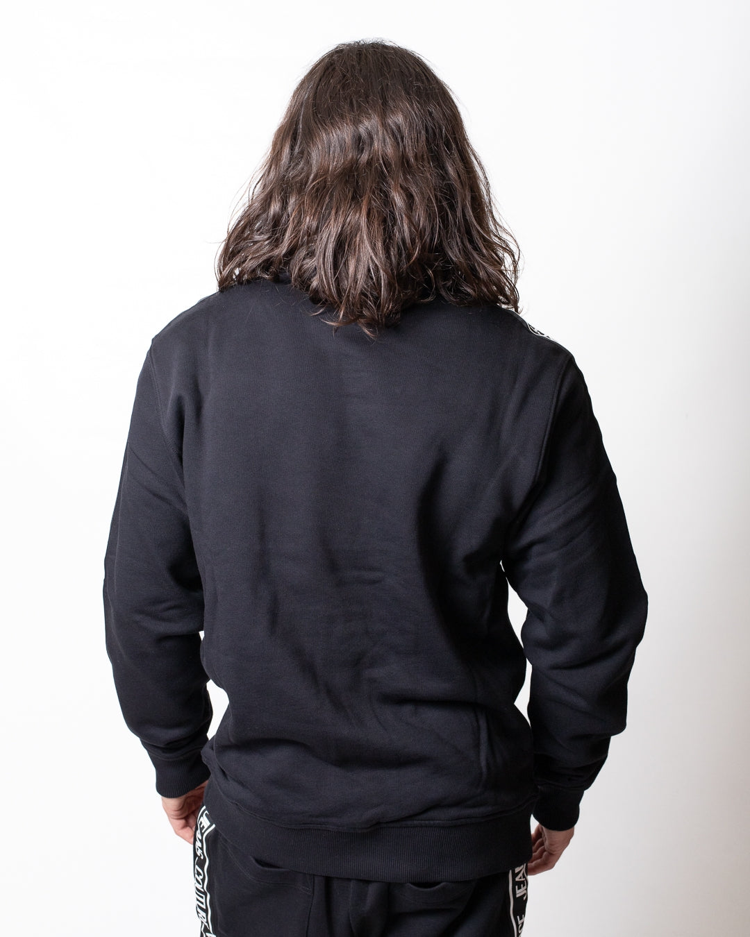 Felpa Versace Jeans Couture girocollo con bande logate uomo