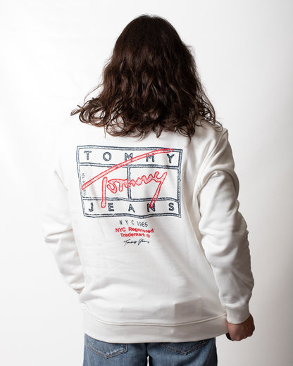 Felpa Tommy Jeans girocollo "Sign Spray" uomo