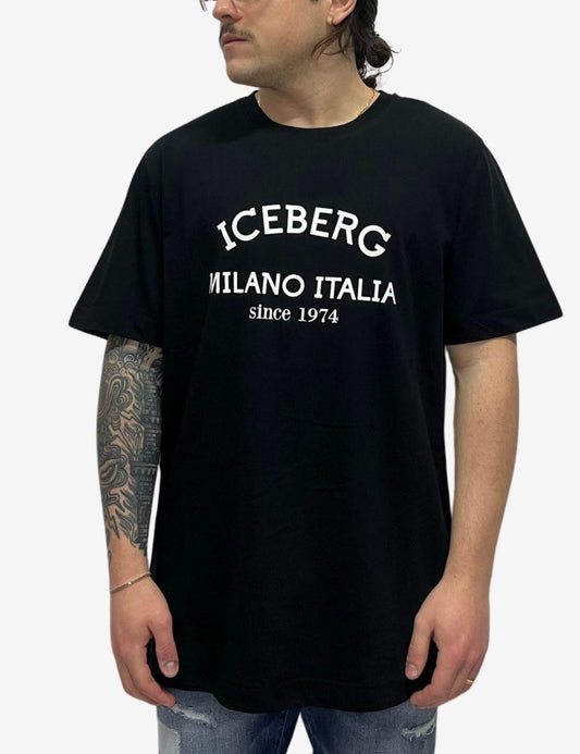 T-Shirt Iceberg logo istituzionale uomo