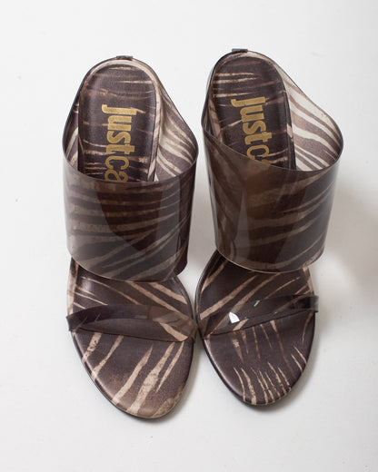 Sandalo Just Cavalli "Palm Print" donna