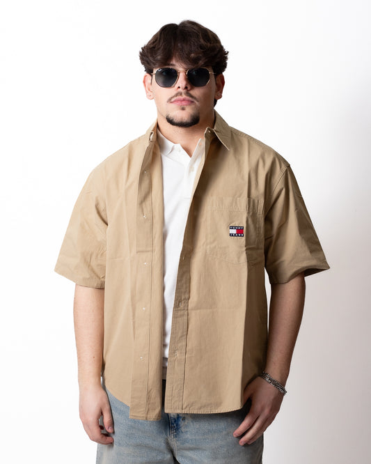 Camicia Tommy Jeans over con taschino uomo