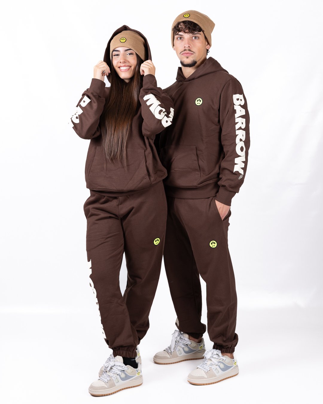 Felpa Barrow essential con cappuccio
