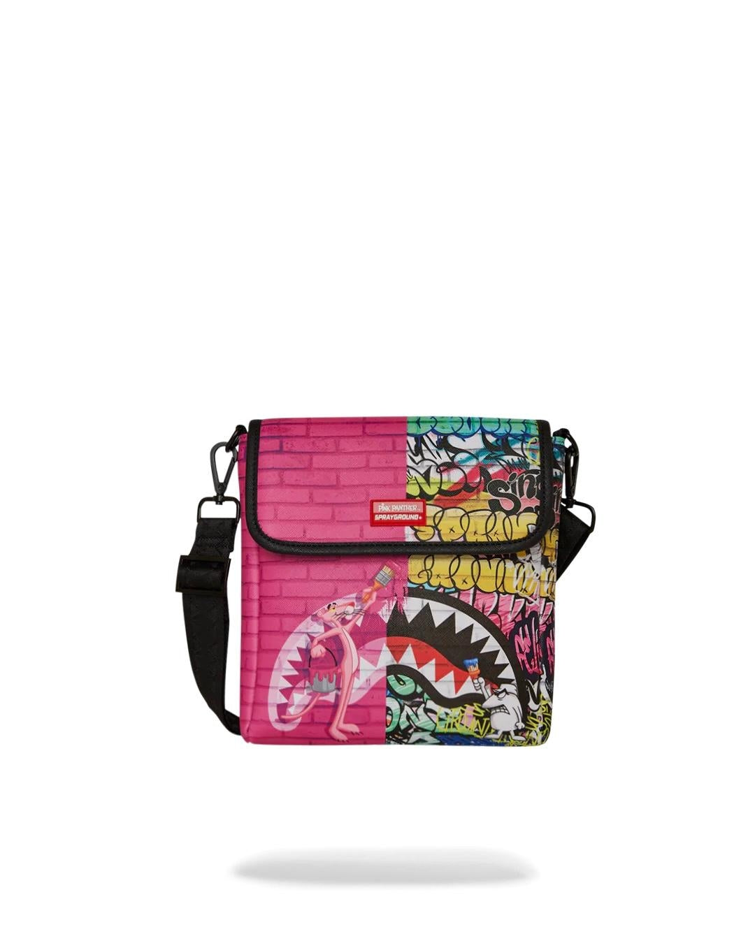 Tracolla Sprayground multicolor Pink Panther painting messenger sling