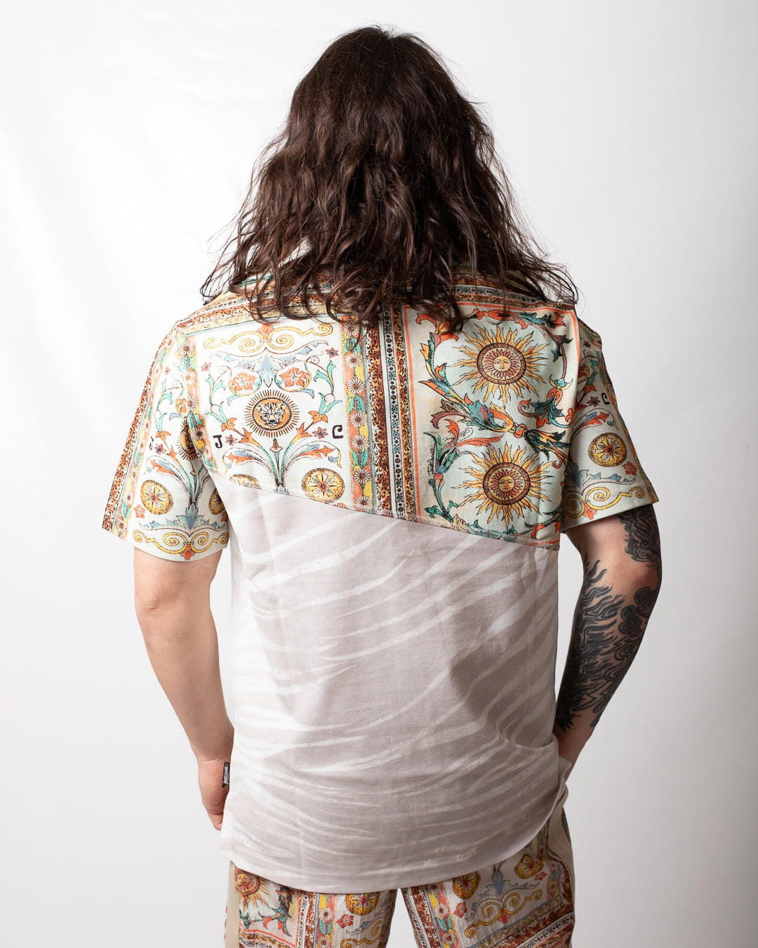 Polo Just Cavalli "Double Print" uomo