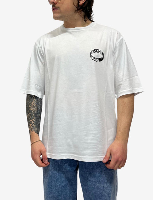 T-Shirt Moschino con stampa groffata uomo
